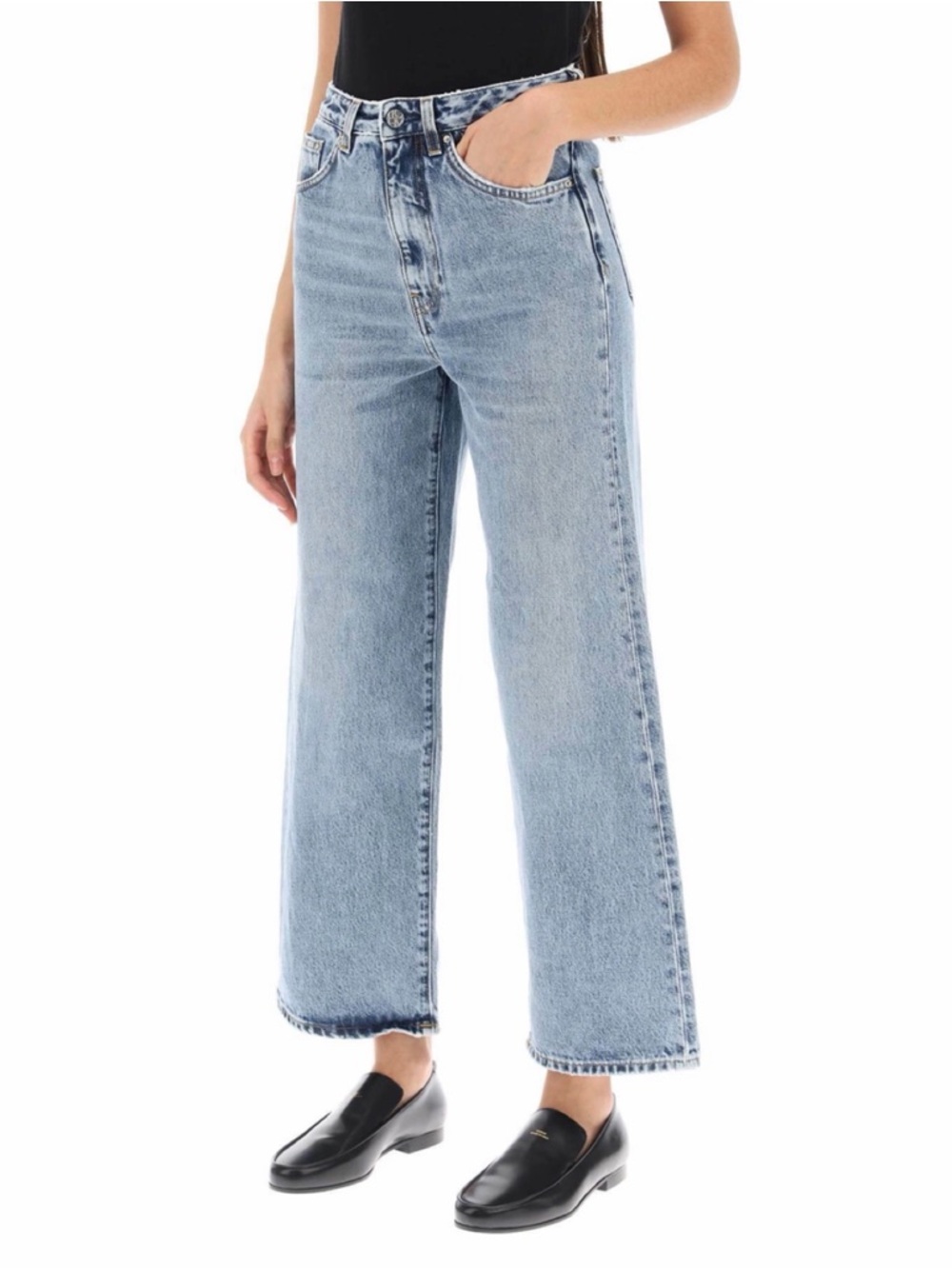 New w/ Tags Toteme Flare Fit Jeans in Worn Blue size 31.